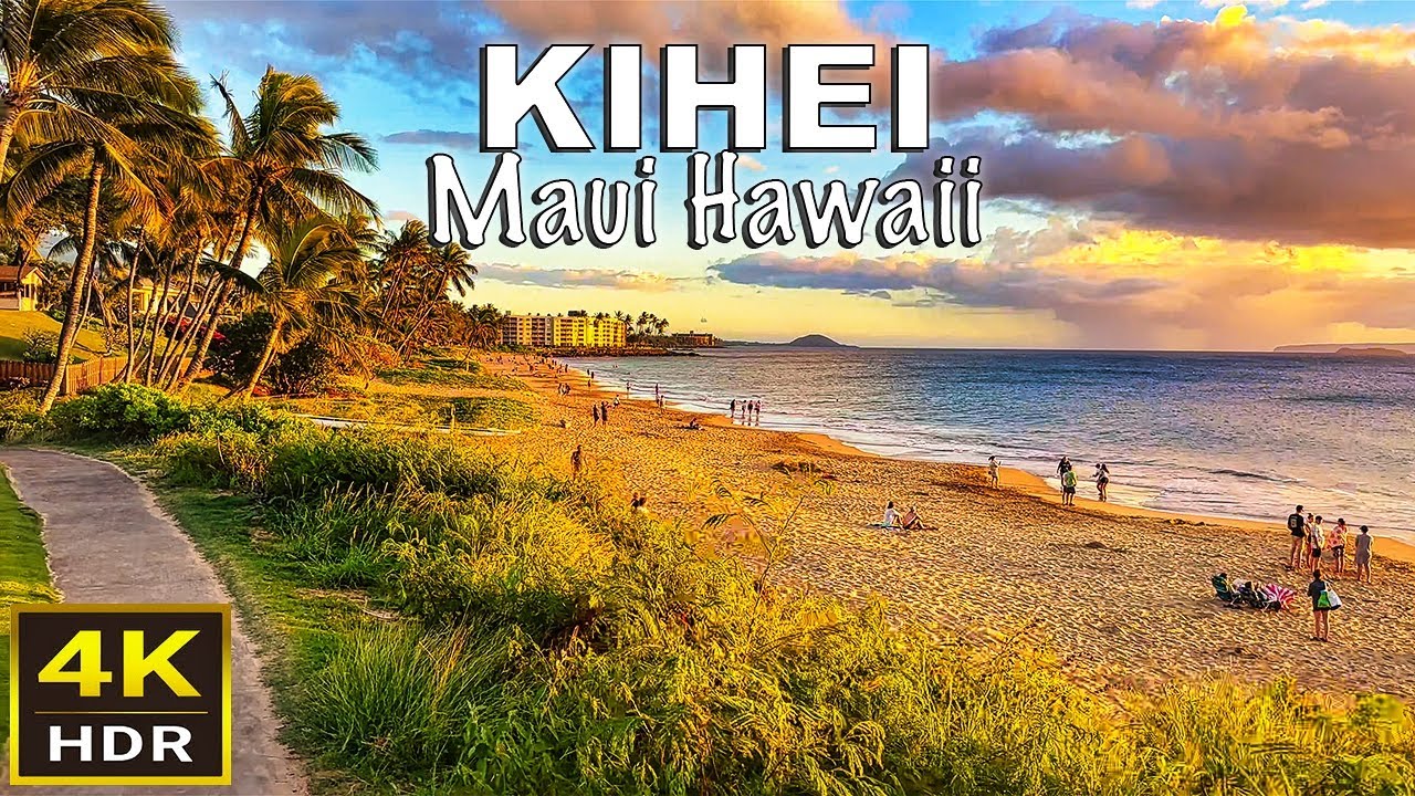 [4K HDR] Kihei Sunset Walking Tour 2023 Kihei, Maui, Hawaii YouTube