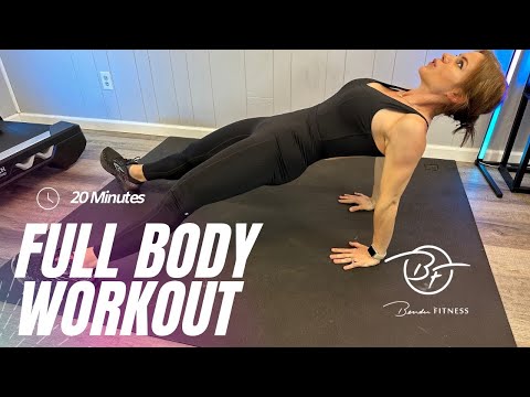 20 Min HIIT: Full Body Workout - NO EQUIPMENT Exercise Routine