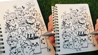 Başlangiçlar İçi̇n Kara Çi̇zi̇mi̇ Temel Yeni Başlayanlar İçin Doodle Sanatı
