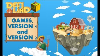 DEFI LAND - GAMES VERSION 1 and VERSION 2