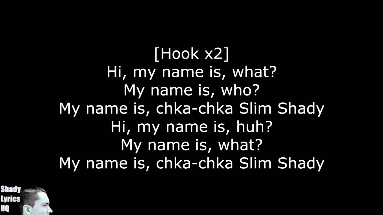 Eminem - My Name Is Lyrics