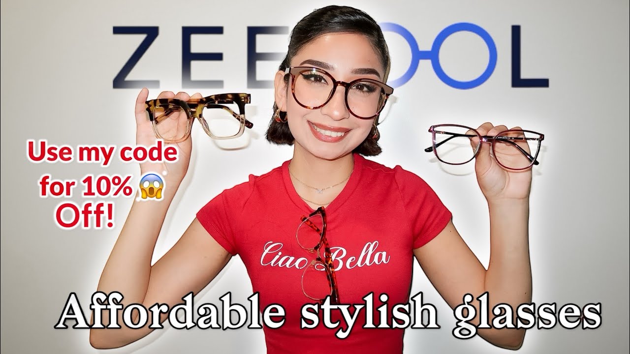 ZEELOOL TRENDY, AFFORDABLE EYEGLASSES ONLINE! try on + UNBOXING HAUL