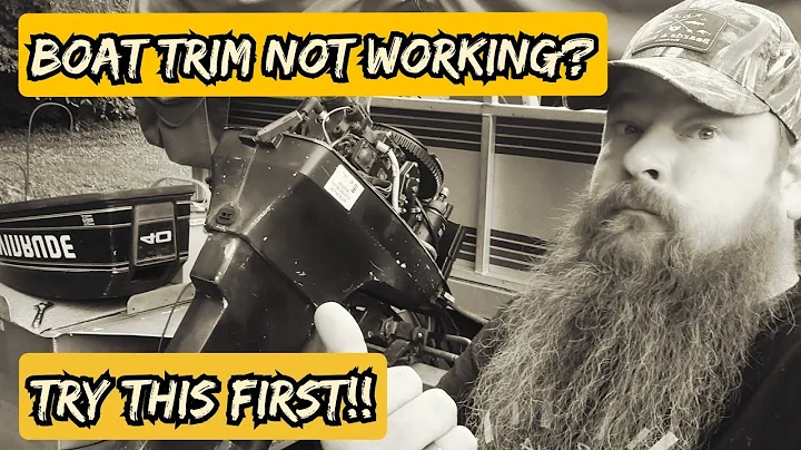 Boat Trim Not Working?  Clicking Noise? Try This First!  Easy Boat Trim Fix / 1992 Evinrude 40hp
