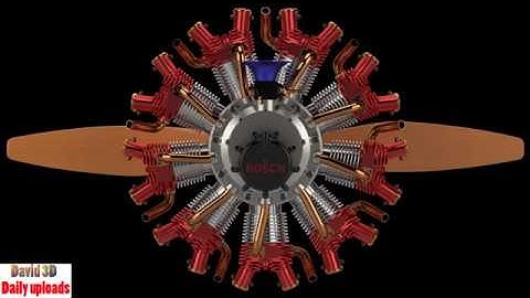 230. Karl-Erik Olsryd 9-Cylinder Radial Wright J-5 Whirlwind || Free download 3D model