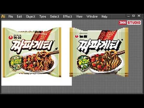 <strong>Pixel</strong> Art / K-Noodle Series (짜파게티)