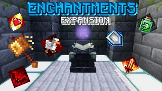 RAIYON'S ENCHANTMENTS EXPANSION ADDON SHOWCASE | MINECRAFT BEDROCK EDITION