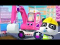 はたらく車☆ショベルカー☆子供向け乗り物知育動画 | 赤ちゃんが喜ぶ歌 | 子供の歌 | 童謡 | アニメ | 動画 | ベビーバス| BabyBus