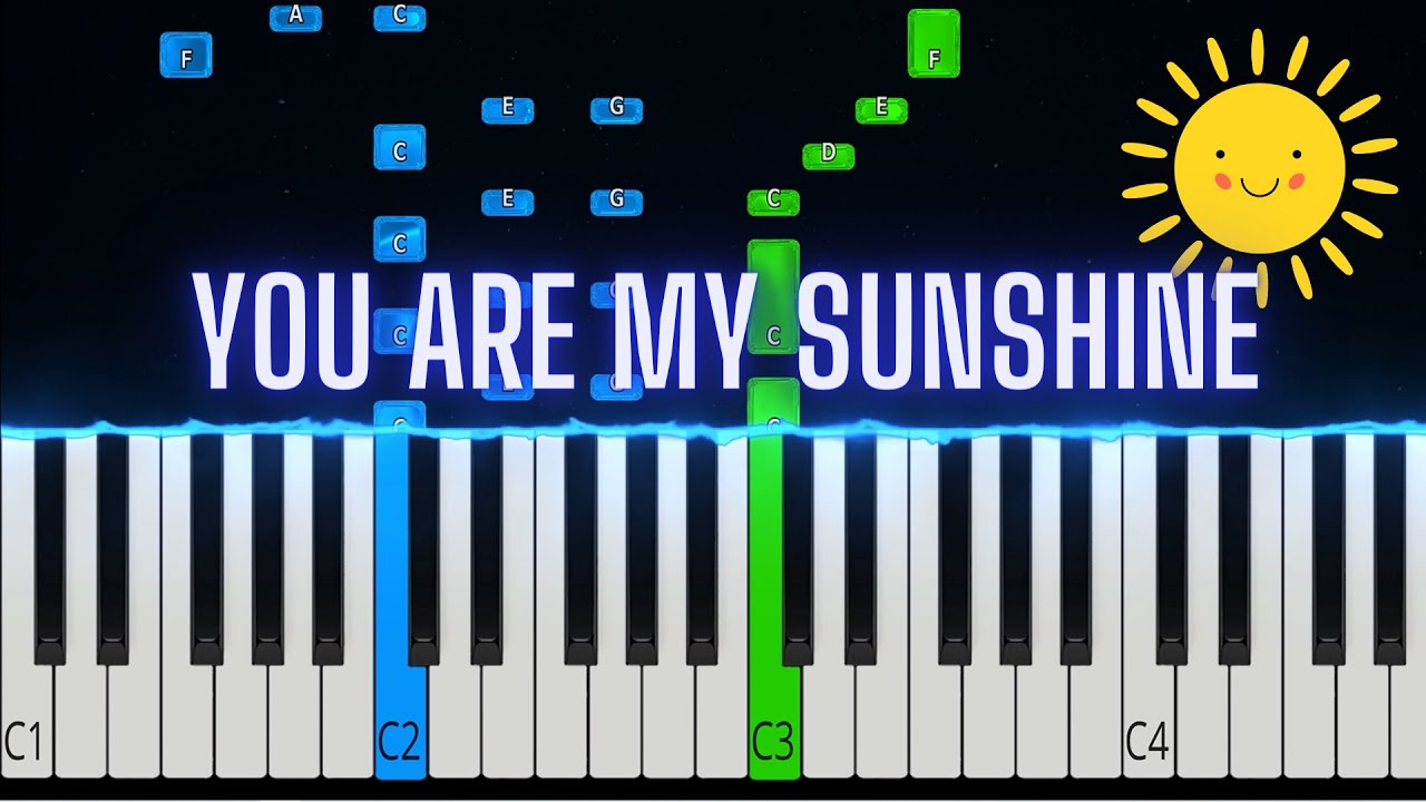 You Are My Sunshine | Piano tutorial - YouTube