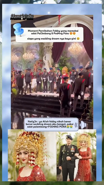 Pernikahan Impian‼️ Pengantin Adat Palembang Ditemani Pedang Pora, Megah Parah.😍🔥