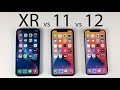 iPhone 12 vs 11 vs XR Speed Test