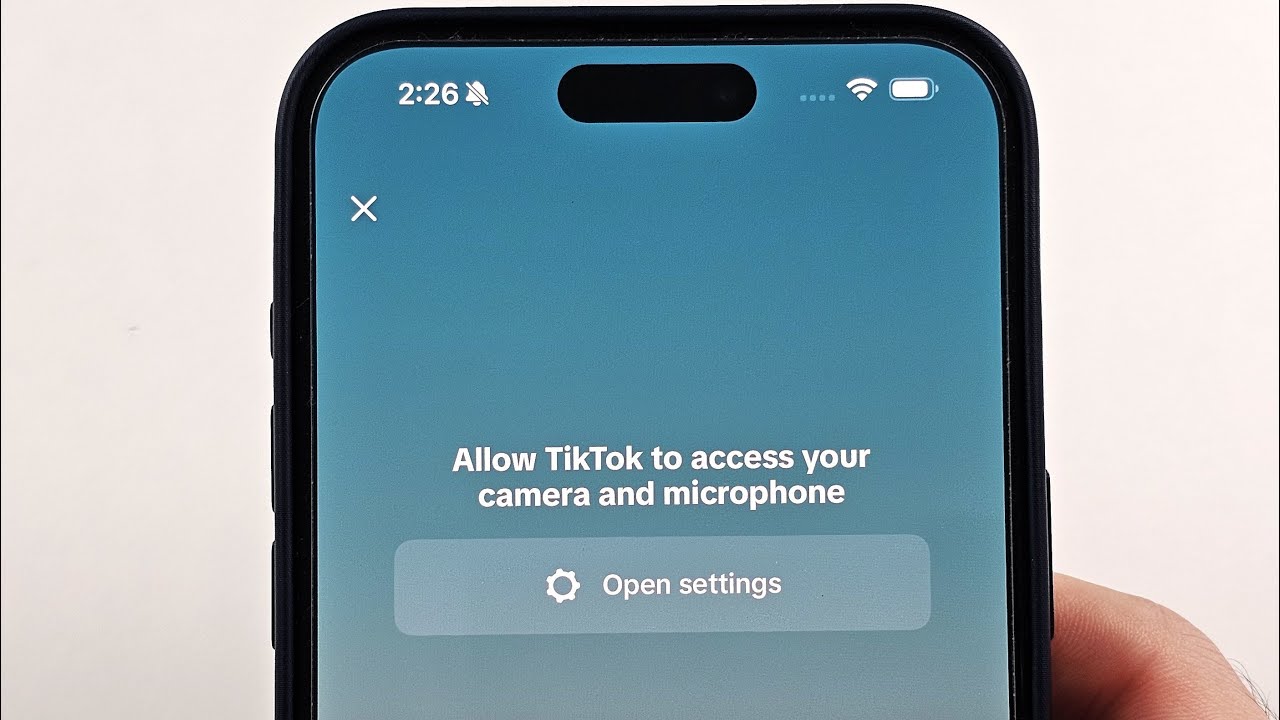 How To Allow Camera Access on TikTok iPhone iOS - YouTube