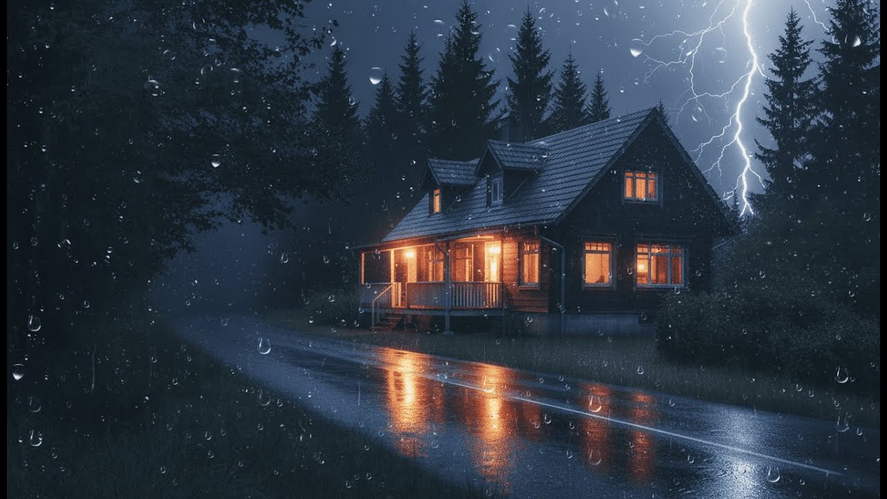Heavy Rain & Thunderstorm — Let the Night Calm Your Mind and Bring Deep ...