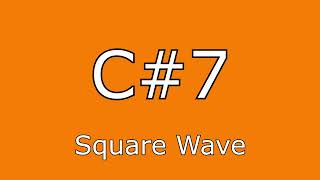 C#7 Square Wave