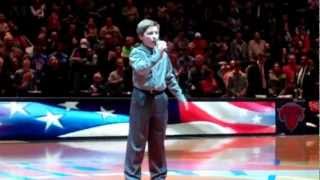 Anthony Gargiula Sings National Anthem for NY Knicks 2012
