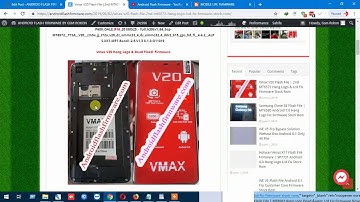 Vmax V20 Flash File | 2nd MT6572 Hang Logo & Lcd Fix Firmware Stock Rom