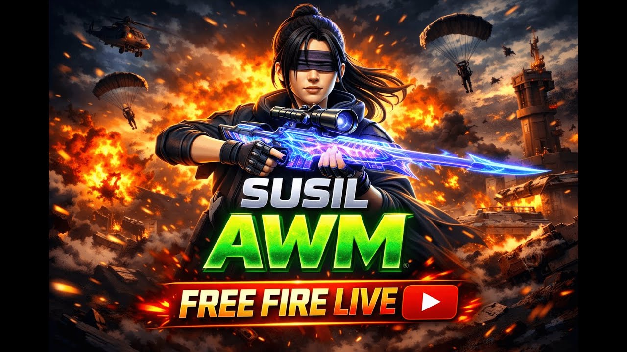 🔴 LIVE  | SUSIL AWM IS LIVE | Free Fire Live 💥#freefirelive #fftamil #rankpush#gaming#garenafreefire