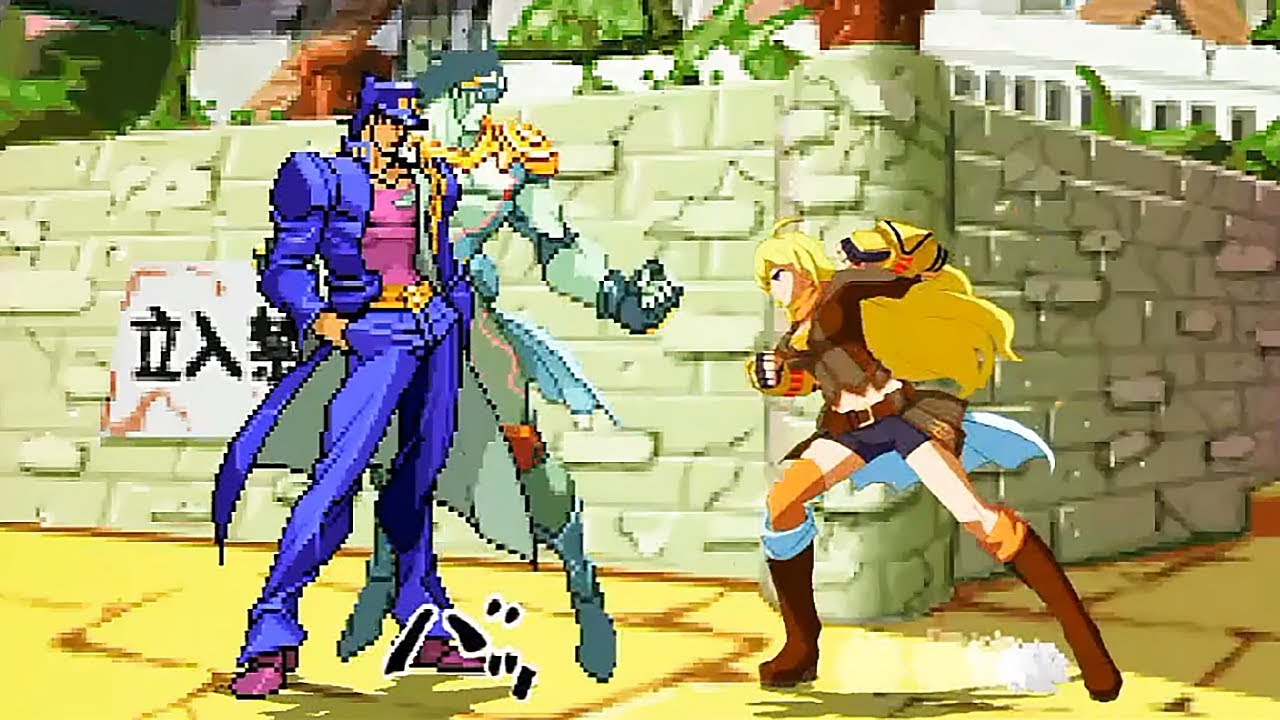 Jotaro Kujo VS Yang Xiao Long | JoJo 🆚 RWBY | MUGEN