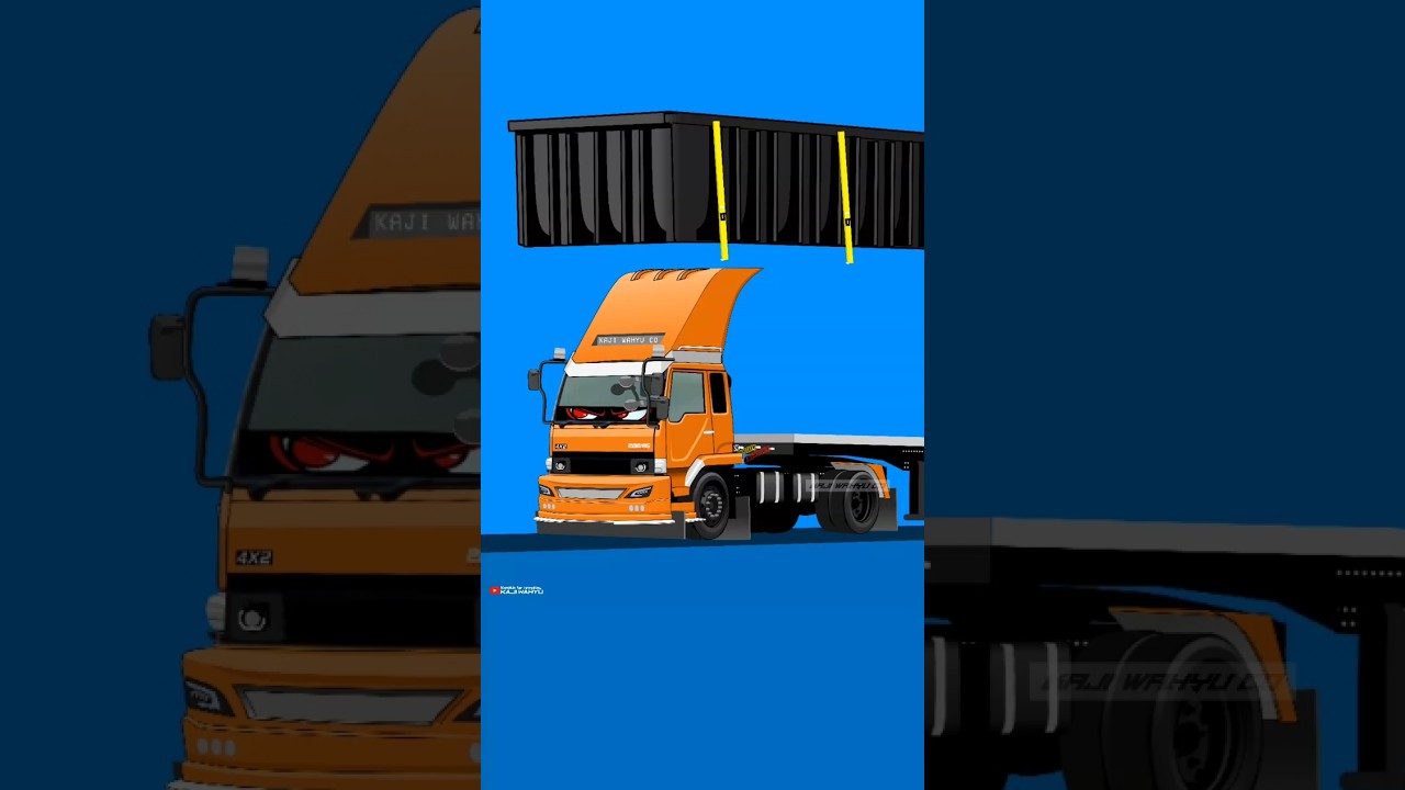 MODIF TRUK TRAILER FUSO #trukmania #trukpasir #trukoleng #foryou #truktronton #trukmolen