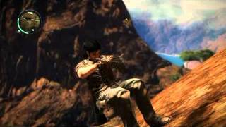 Just Cause 2: rolling down a cliff