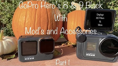 GoPro Hero 8 Black Display and GoPro Hero 9 Black with Polar Pro Filters