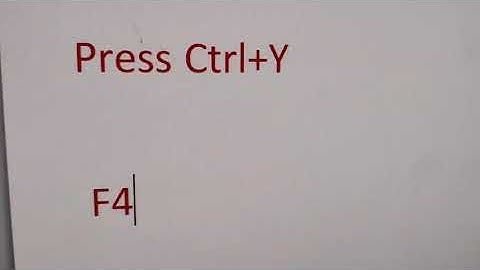 Repeat Typing Shortcuts in Microsoft Word | Redo Typing Shortcuts