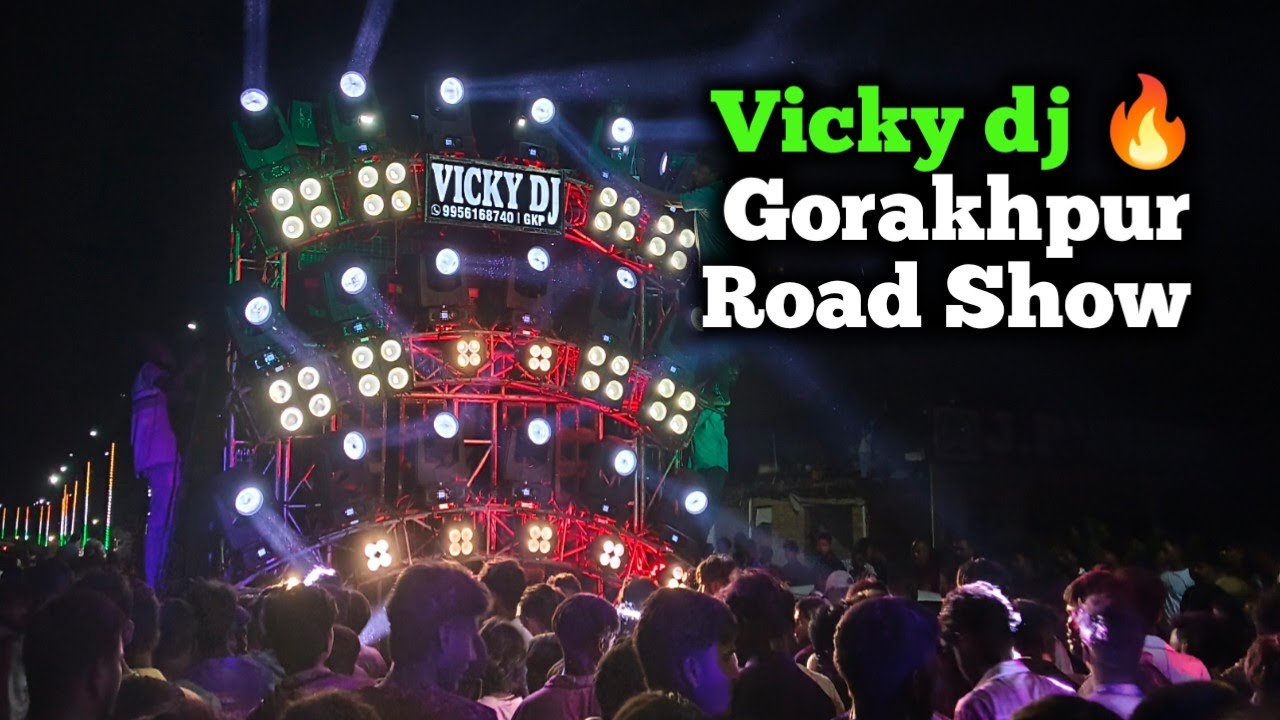 Vicky DJ Gorakhpur Ganesh Puja Road Show 2025 | Moharipur, Maheshara| Visarjan 