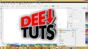 Coreldraw X6 How to create cool 3D font design