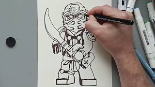 How to Draw NINJAGO#Digital Jay#Season 12#step by step