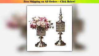 Modern Crystal Glass Vase Creative Storage Jar Luxury Living Room Decor for American Style Home