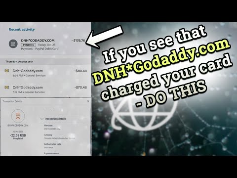 What to do if you see DNH GoDaddy.com charge on your credit card? Is it scam? How to get a refund?