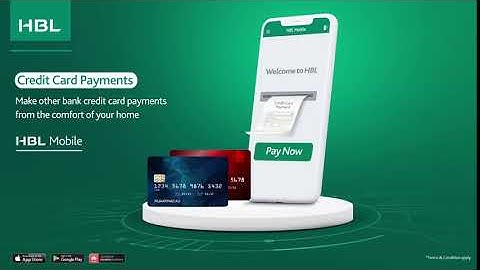 HBL Mobile Features: Credit Card Payments