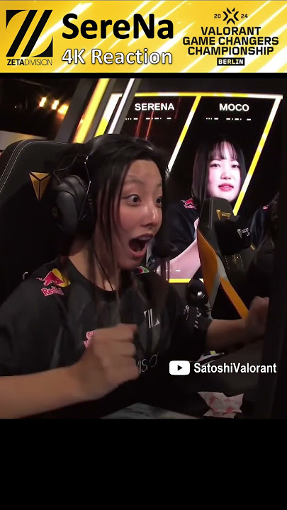 Zeta SereNa - 4k Reaction (Zeta Division GC vs Team Falcons Vega) #vctgamechangers #zetawin