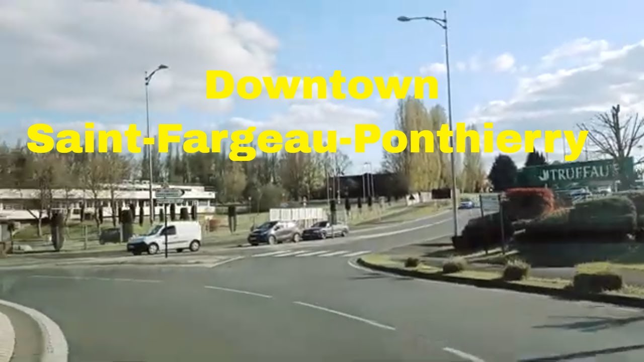 Downtown Saint-Fargeau-Ponthierry 4K- Driving- French region