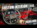 Peterbilt 589 custom interior is complete