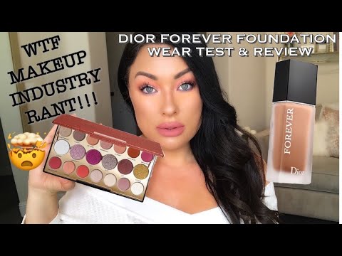 DIOR FOREVER FOUNDATION WEAR TEST & REVIEW AND MAKEUP REVOLUTION RUBY PALETTE PLUS BONUS WTF RANT!