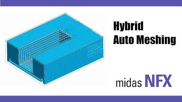 Get a nice hybrid auto meshing with midas NFX