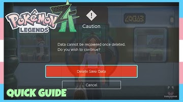 How To Delete Your Save File Or Restart/Reset Your Pokemon Legends ZA To Start A New Game