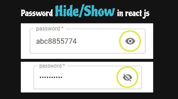 How to show and hide password using React js | Toggle password visibility react js MUI | Bug Shop