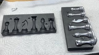 Aluminum Chess Piece Casting [Fail] | My New Mold Broke!