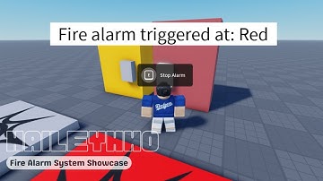 Fire Alarm System Showcase: Location, Lighting, Sounds, Teams | Roblox Studio