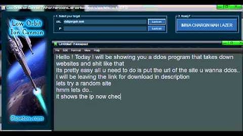 LOIC NEW DDOS WEBSITE ATTACKER