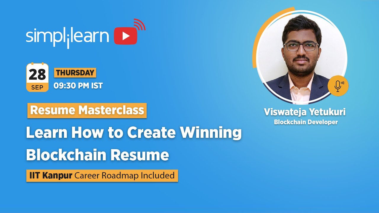 🔥Learn How to Create Winning Blockchain Resume | Blockchain Tutorial | 2023 | Simplilearn