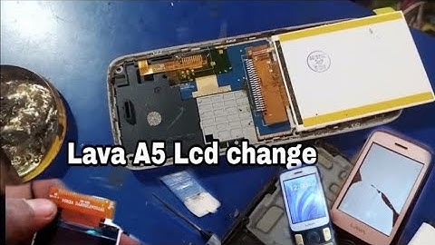 Lava A5 Lcd Change//Lava A5 Display Replace