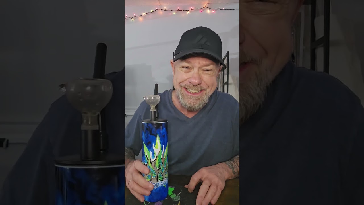 Pineapple Haze rips in the new BLAZING SILVER WATER BONG!!!!!!