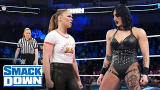 Ronda Rousey Vs. Rhea Ripley : WWE Smackdown 2024 - WWE April 14, 2024