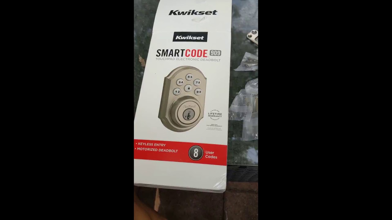 Installation / setup of Kwikset smartcode 909 lock - YouTube