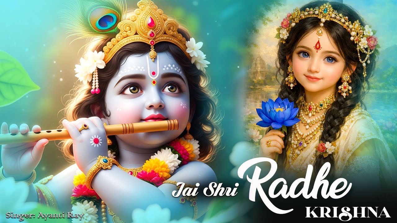 जय श्री राधे कृष्णा | Soulful Radha Krishna Bhajan | Cute Little Krishna Animated Beautiful Bhajan