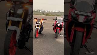 First rain in 2026😍.. #weather #mt15 #rr310 #viral #bikelover #rainyday #vlog