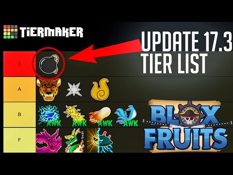 Create a BLOX FRUITS ALL FRUITS 17.3 Tier List - TierMaker