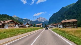 🇮🇹 Driving VAL DI FASSA Italy | CANAZEI - Dolomites Scenic Drive | 4k60fps